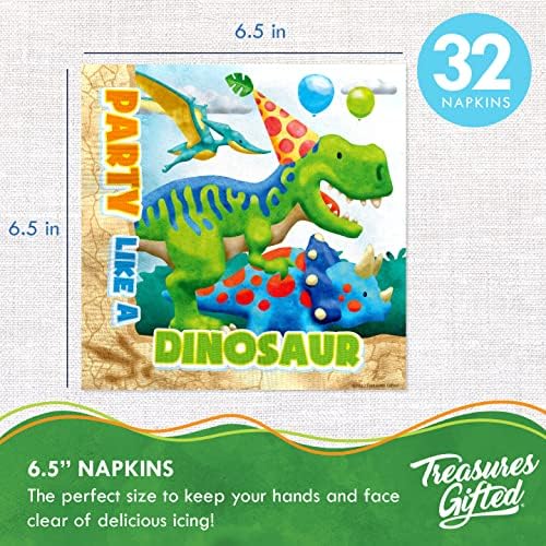 Treasures Gifted Dinosaur Party Supplies for 24 Guests