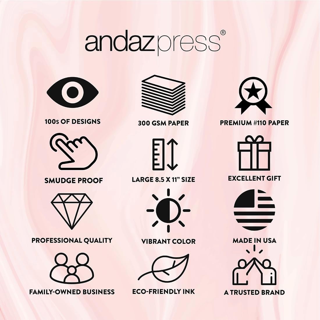 Andaz Press Wedding Party Sign Faux Rose Gold Glitter on Black 85x11-inch 1-Pack Decorations