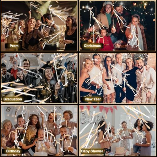 100PCS LED Fairy Wands with Bells for Wedding Party