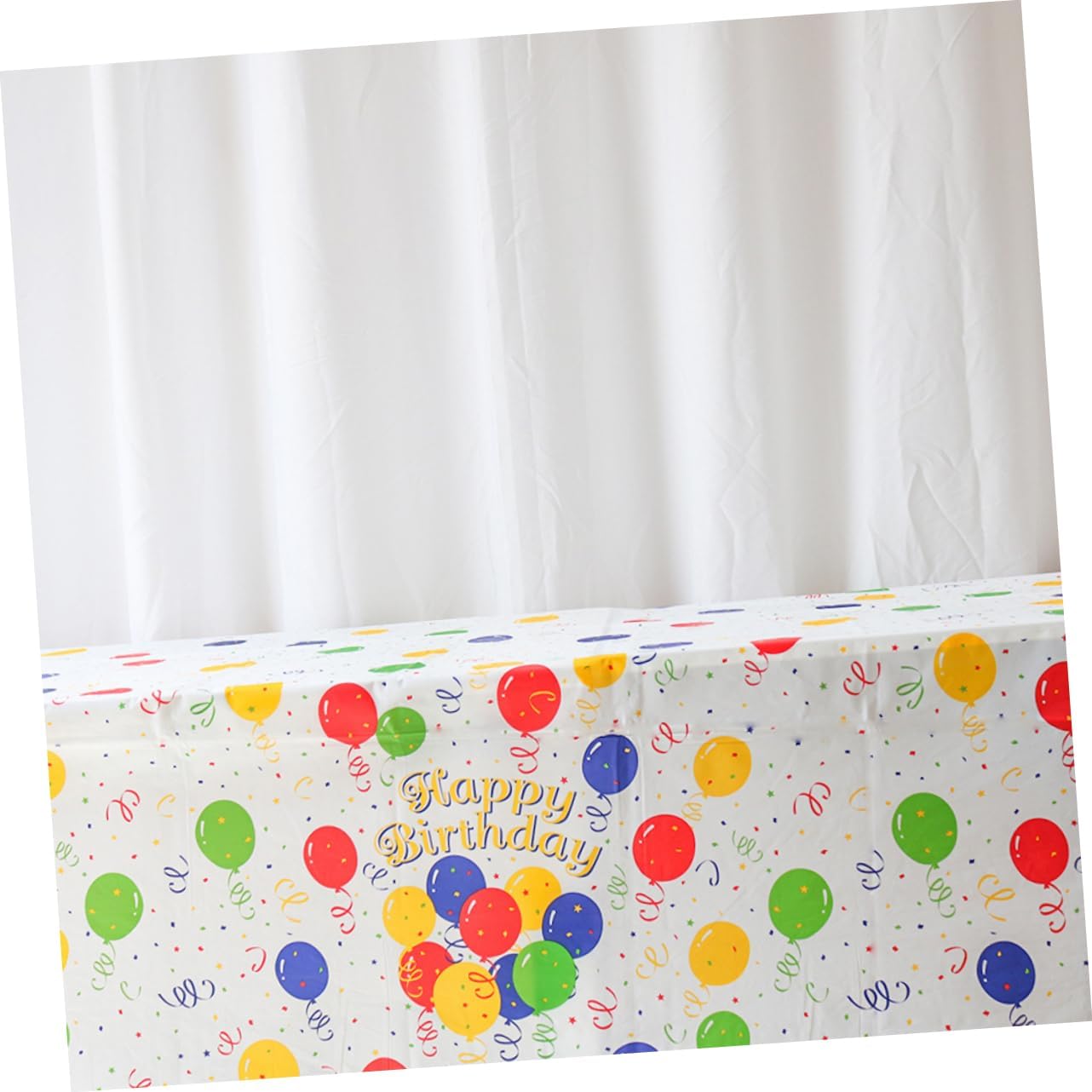 PRETYZOOM 2pcs Balloon Pattern Tablecloth for Birthday Parties