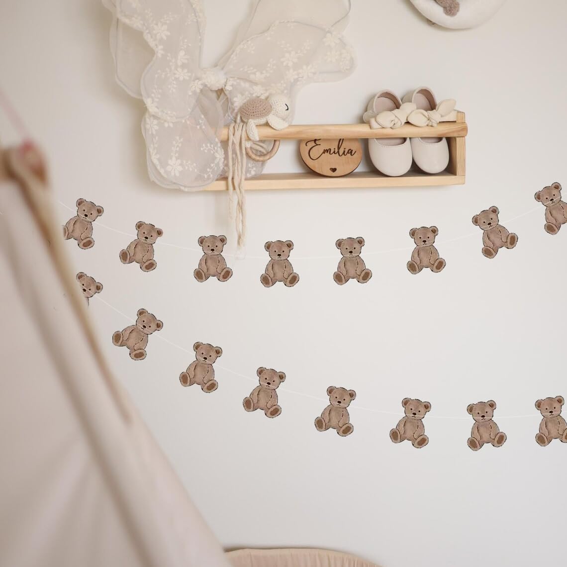 Bear Hanging Paper Garland 3 Strings X 82ft
