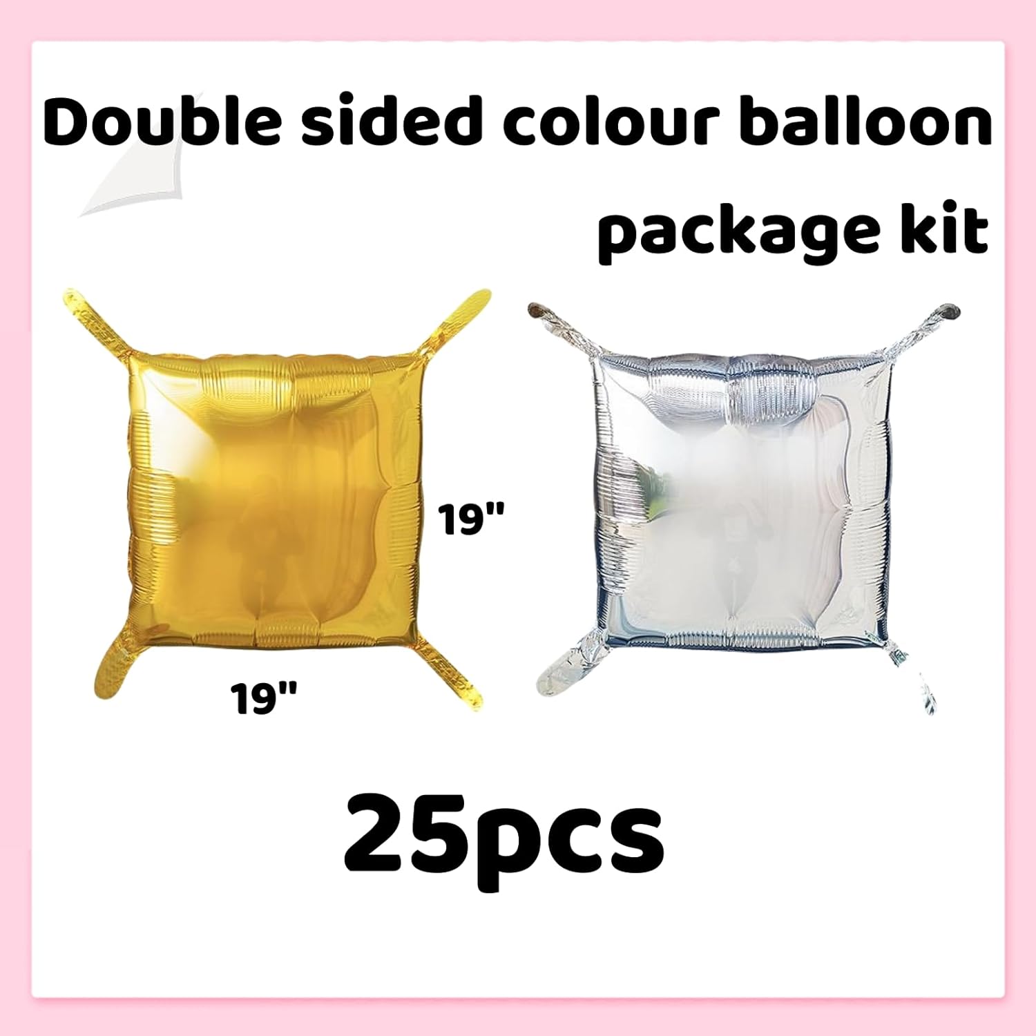 Mylar Gold Silver Balloon Wall Tunnel Kit