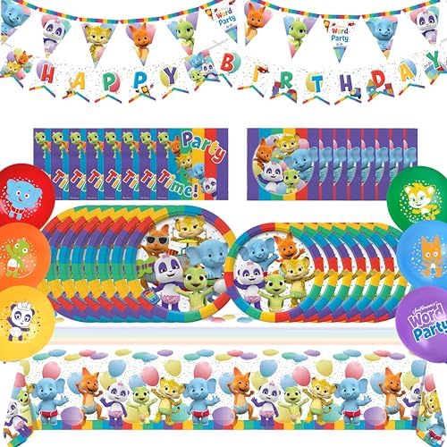Treasures Gifted Jim Hensons Word Party Birthday Decorations Set