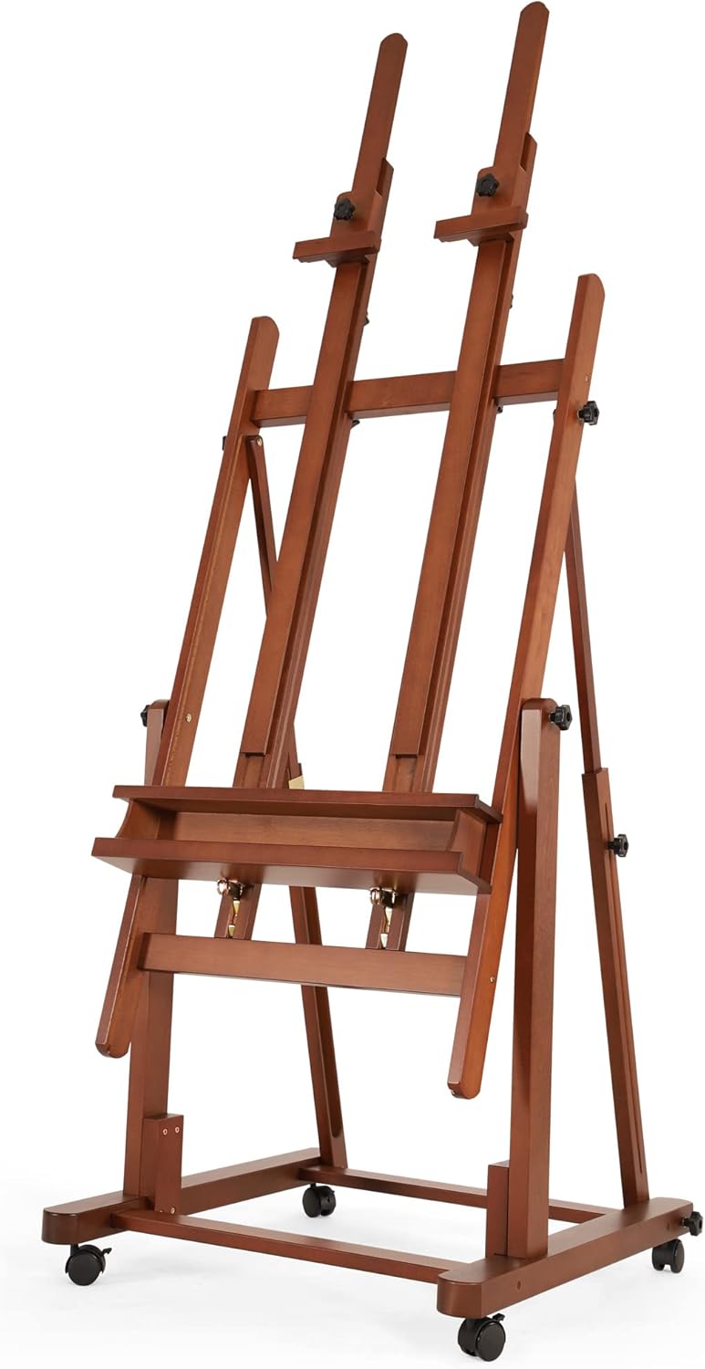 VISWIN Double Mast Heavy Duty H-Frame Easel for Large Canvases