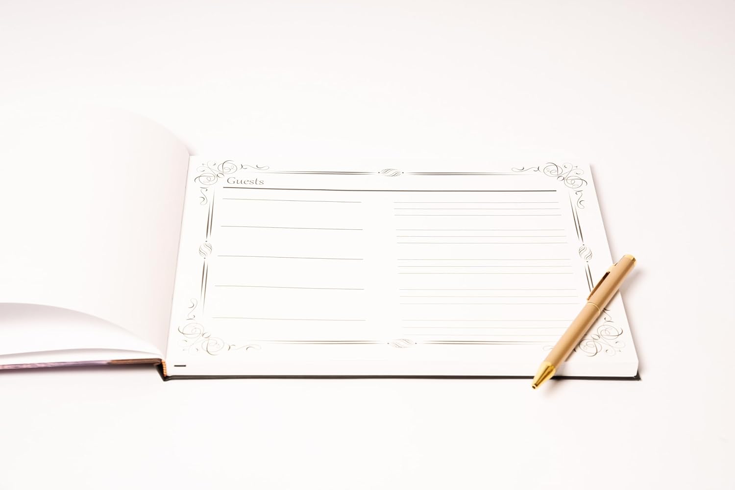 LIFETOO Ocean Sunset Funeral Guest Book with Pen
