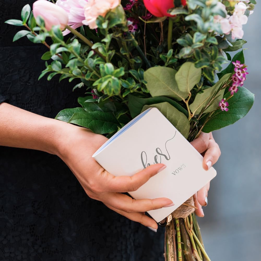 HANVOWS Vow Books His and Hers Wedding Set