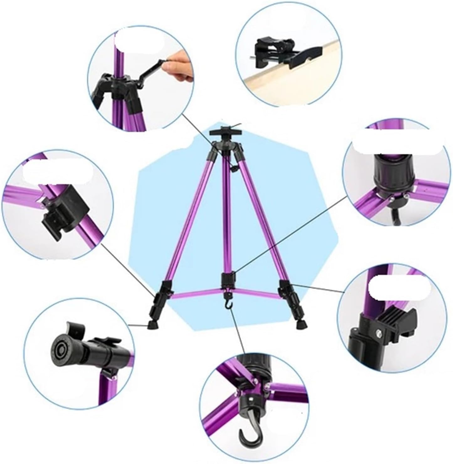 Adjustable Art Easel Stand with Stable Base and Portable Design