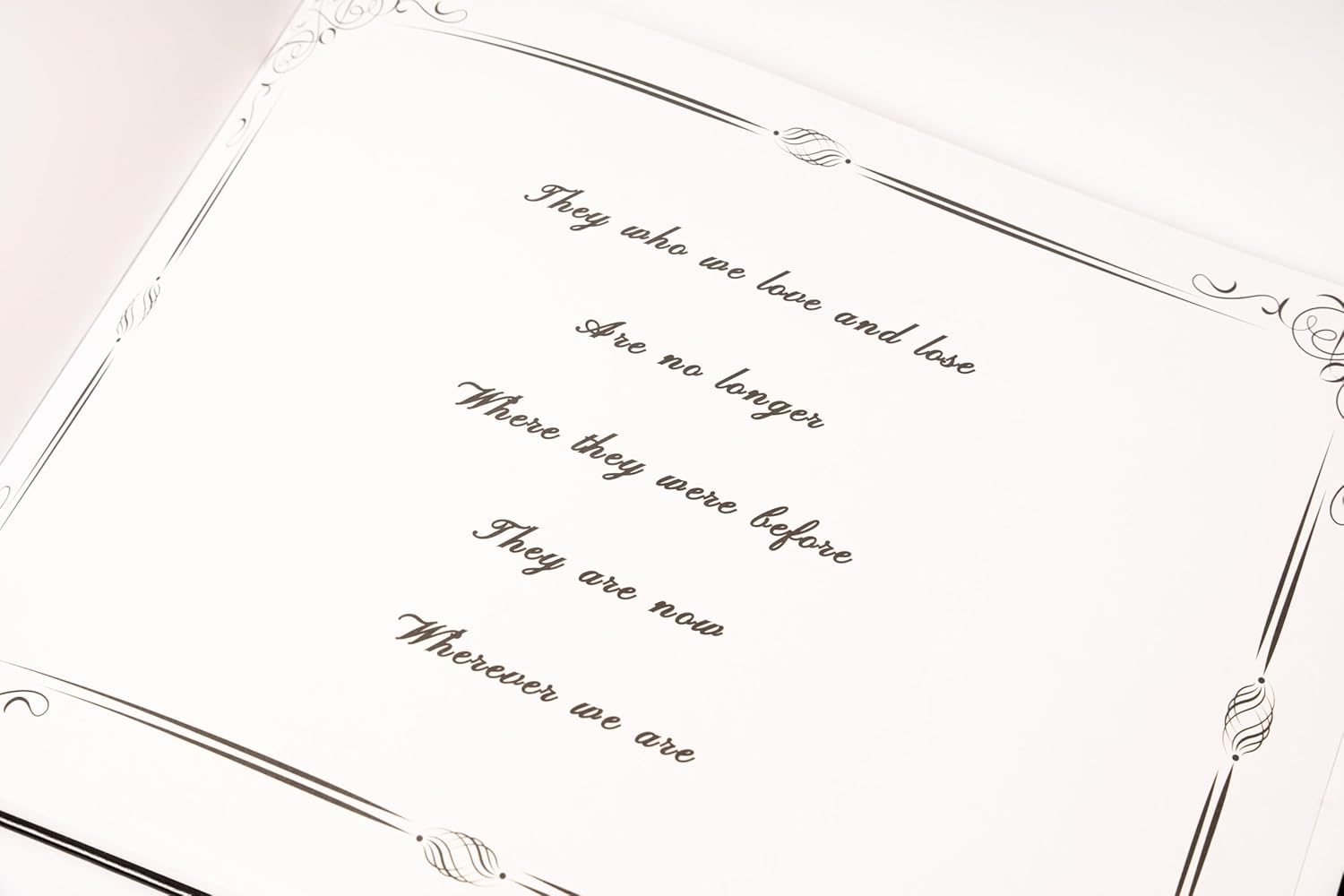 LIFETOO Ocean Sunset Funeral Guest Book with Pen