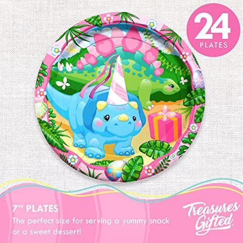Treasures Gifted Dinosaur Party Decor Set for 24 Guests