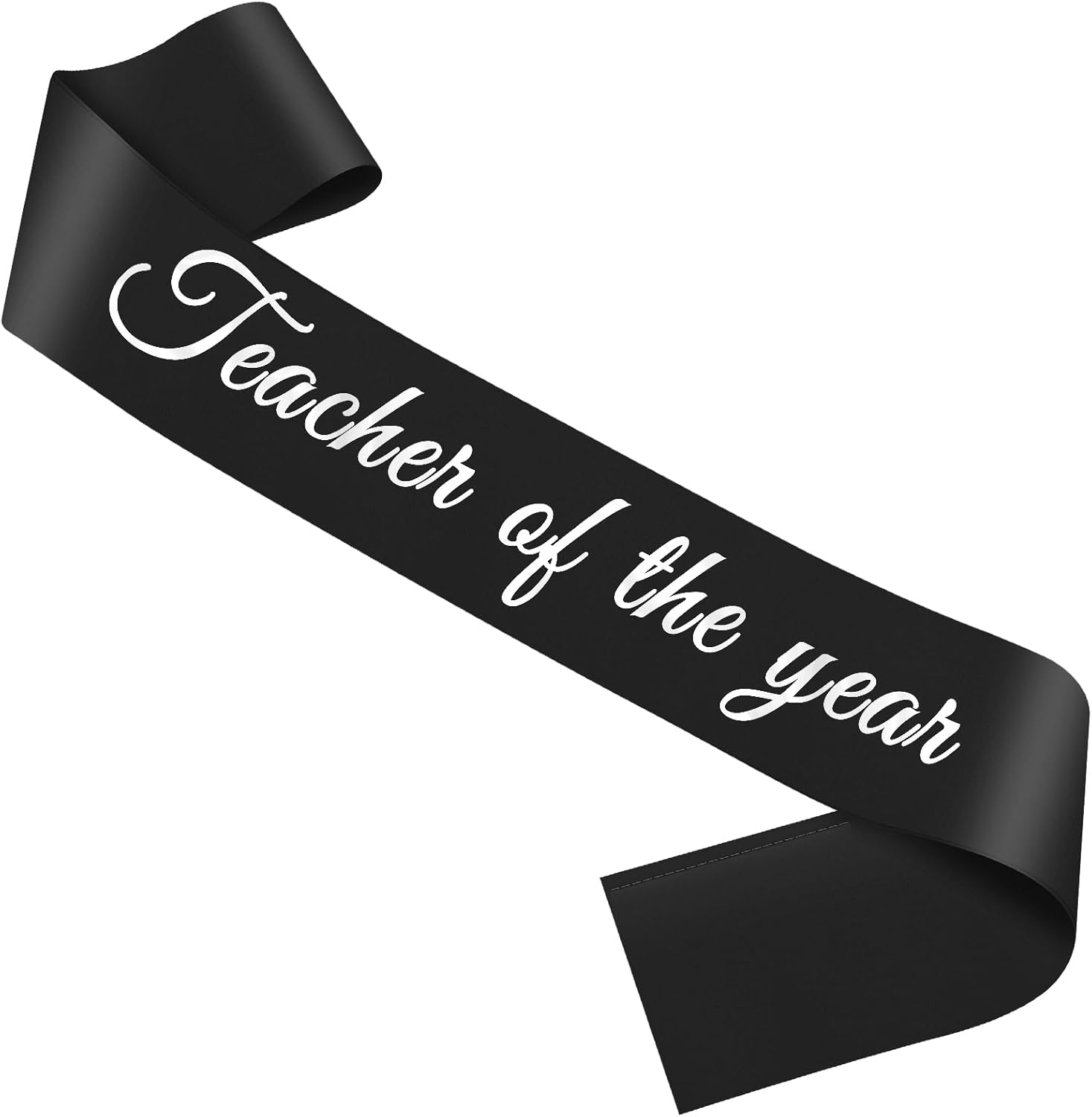 Teacher Thank You Gifts Black Satin Sash for Men Women