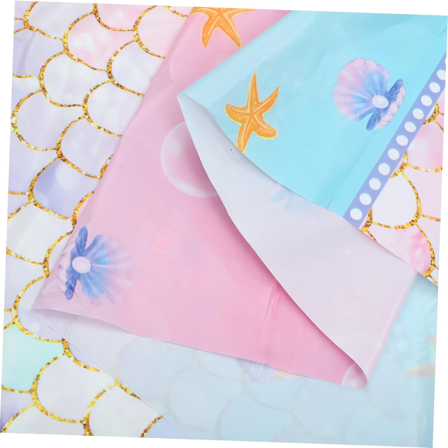 Mermaid Table Cloth for Birthday Party Sea Theme Decor