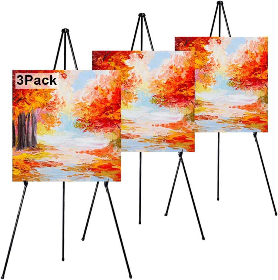 63 Inch Folding Easel Stand for Display and Signage
