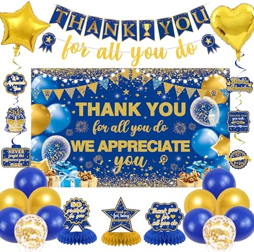 Vlipoeasn We Appreciate You Decorations Set