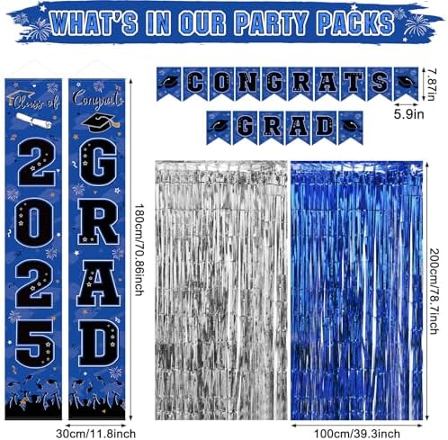 Class of 2025 Graduation Party Decorations Set