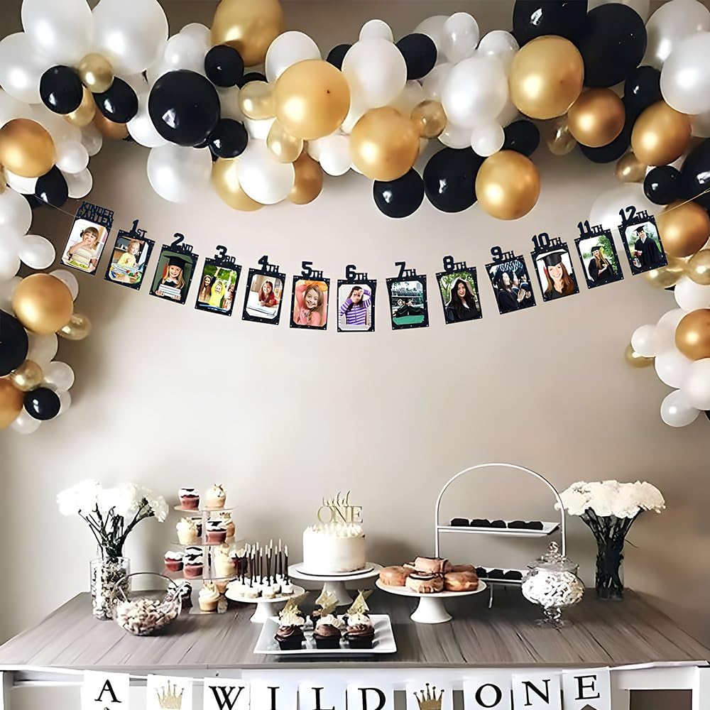 Black Graduation DIY Photo Frame Garland - 9ft 1 Count