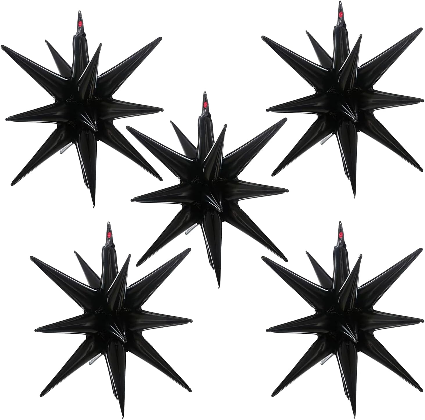 5 Pcs Black Star Balloons for Party Decorations