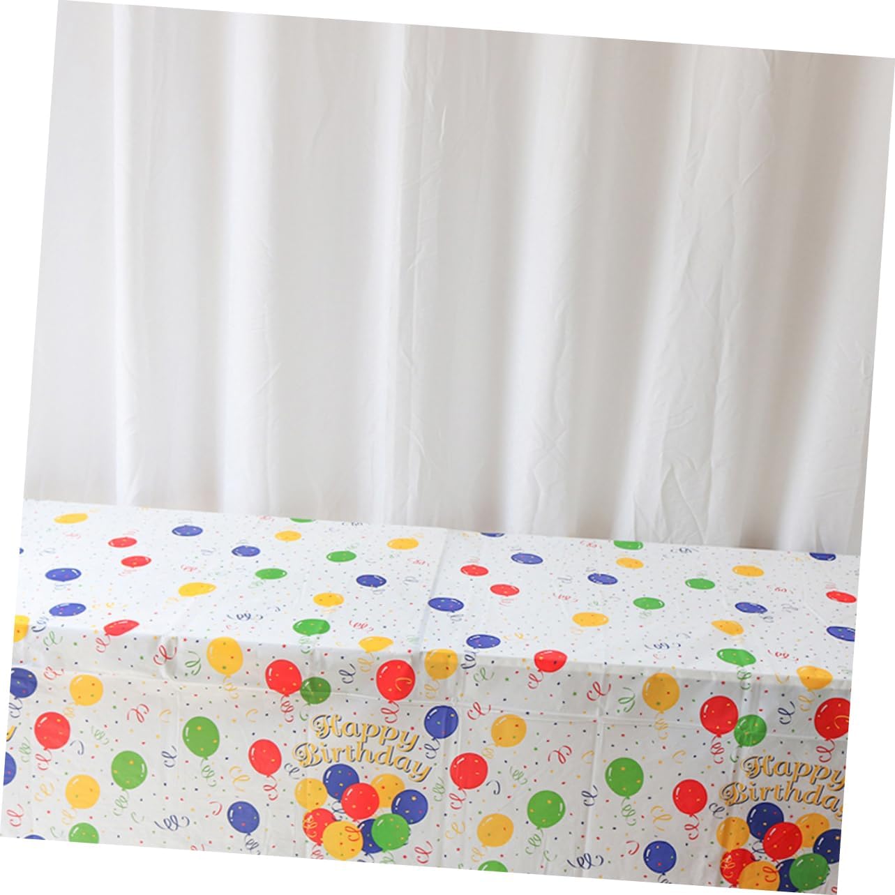 PRETYZOOM 2pcs Balloon Pattern Tablecloth for Birthday Parties