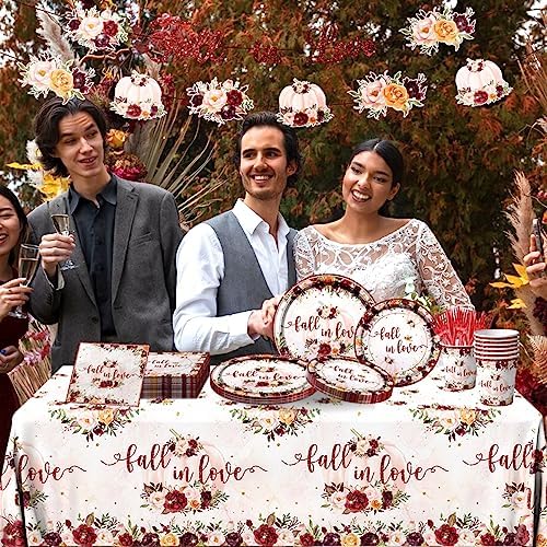 Lenyunge Fall Bridal Shower Party Decor 142pcs Set