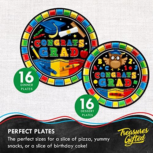 Treasures Gifted Preschool Graduation Decor Set for 16 Guests