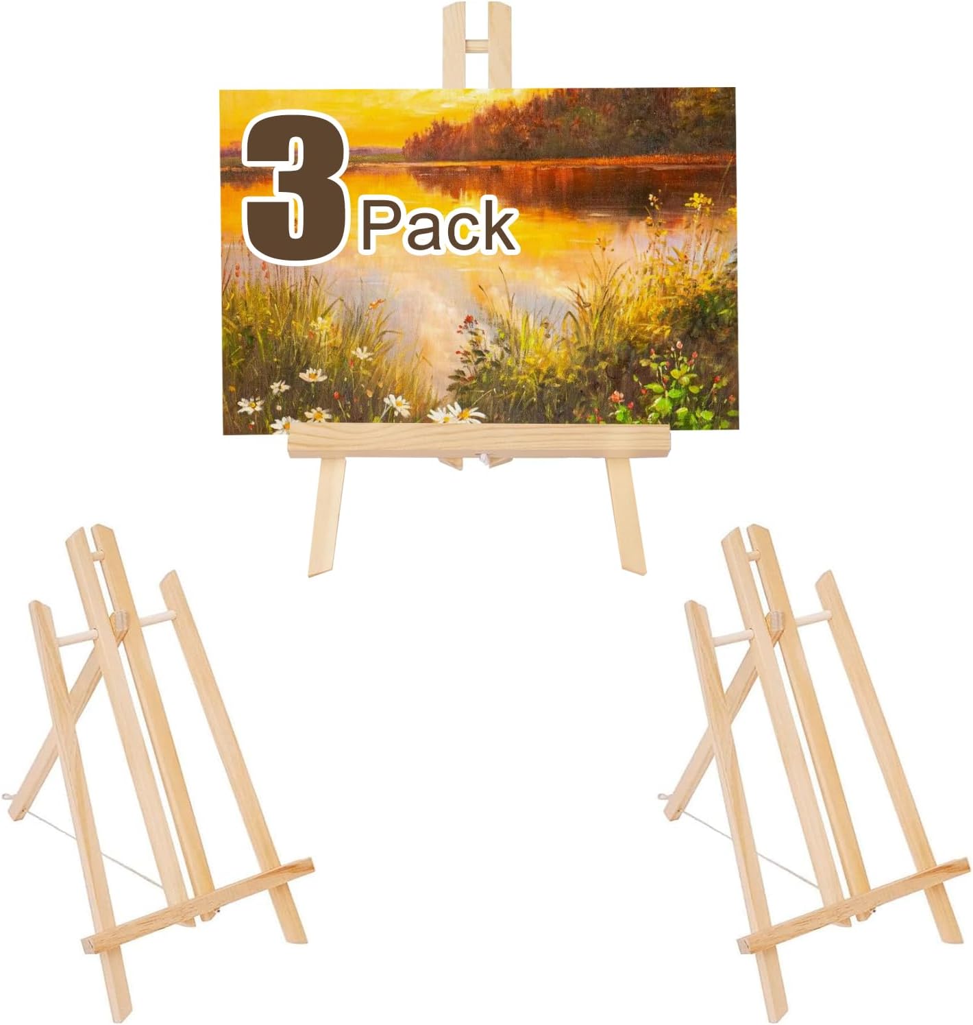3PCS 12 Inch Tabletop Display Artist Easel Stand