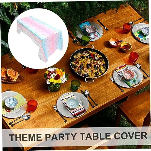 Mermaid Table Cloth for Birthday Party Sea Theme Decor