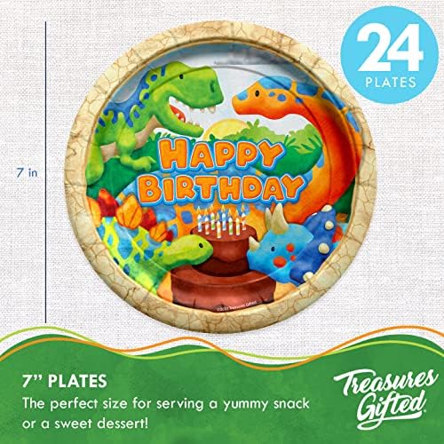 Treasures Gifted Dinosaur Party Supplies for 24 Guests