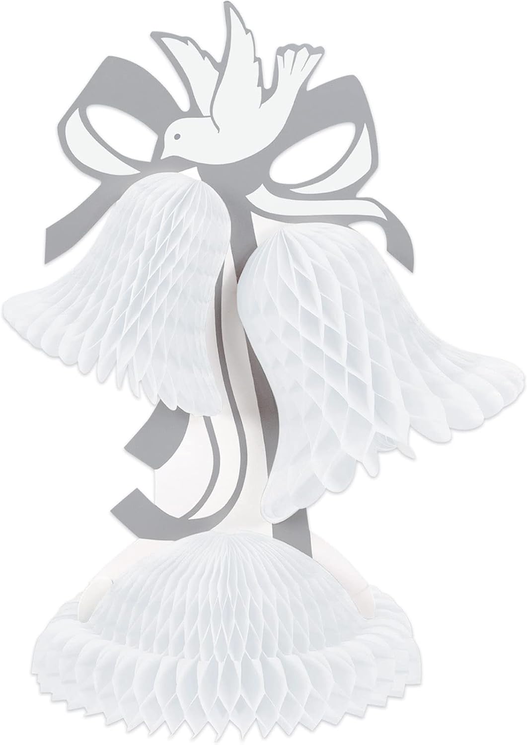 Beistle 12-Inch Tissue Bell Wedding Centerpiece