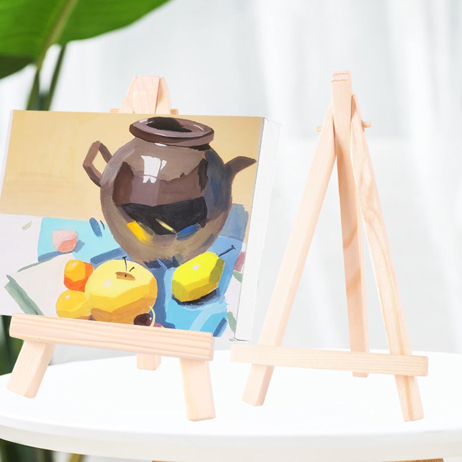 40 Pcs 6 Inches Mini Wood Easel for Art Crafts