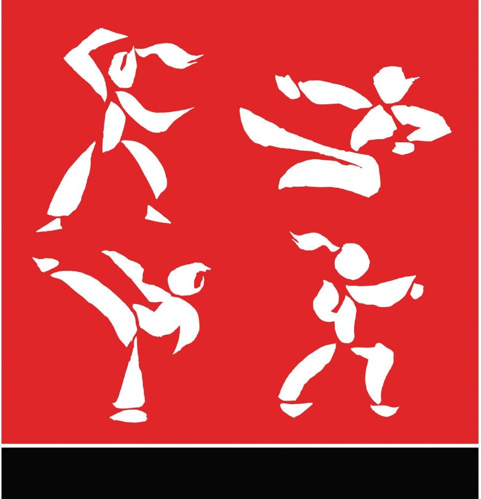 Creative Converting Black Belt Birthday Table Cover 54x108 Inch