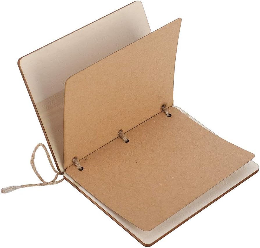 2pcs Wedding Vow Booklets with Hem Rope Decor