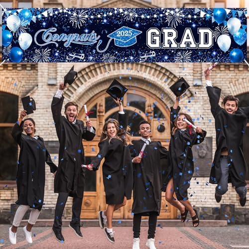 Jobkoo 2025 Graduation Banner for Grad Party Decorations