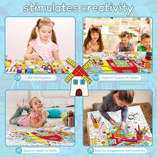 Farm Animal Birthday Party Decorations 31x71 Inch