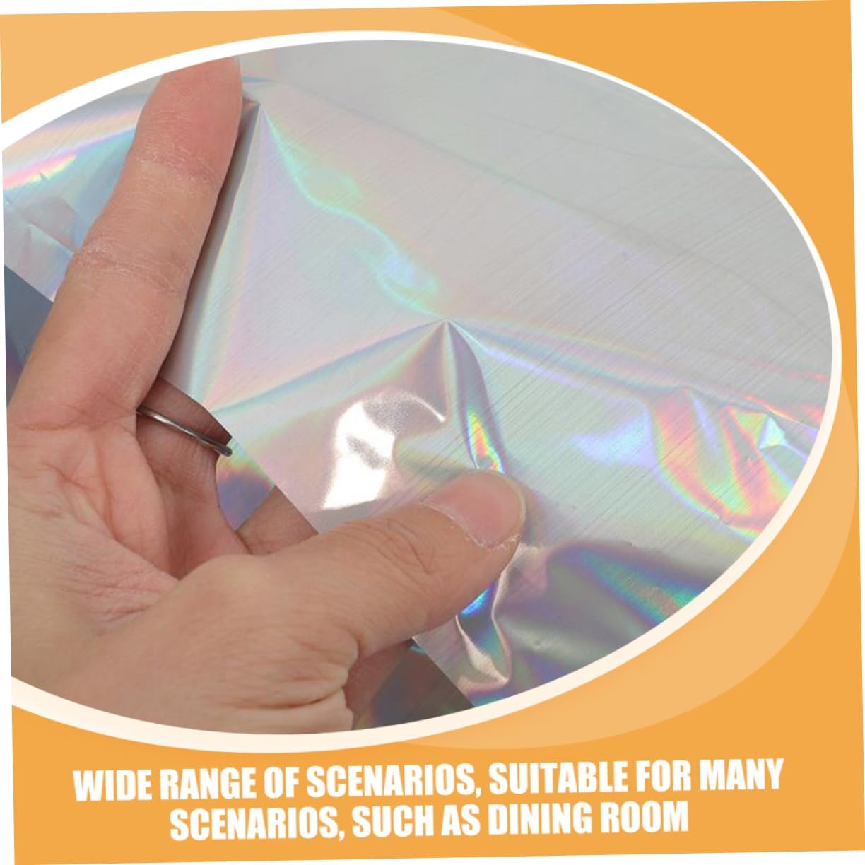 Iridescent Rainbow Tablecloth 2-Piece Set for Parties