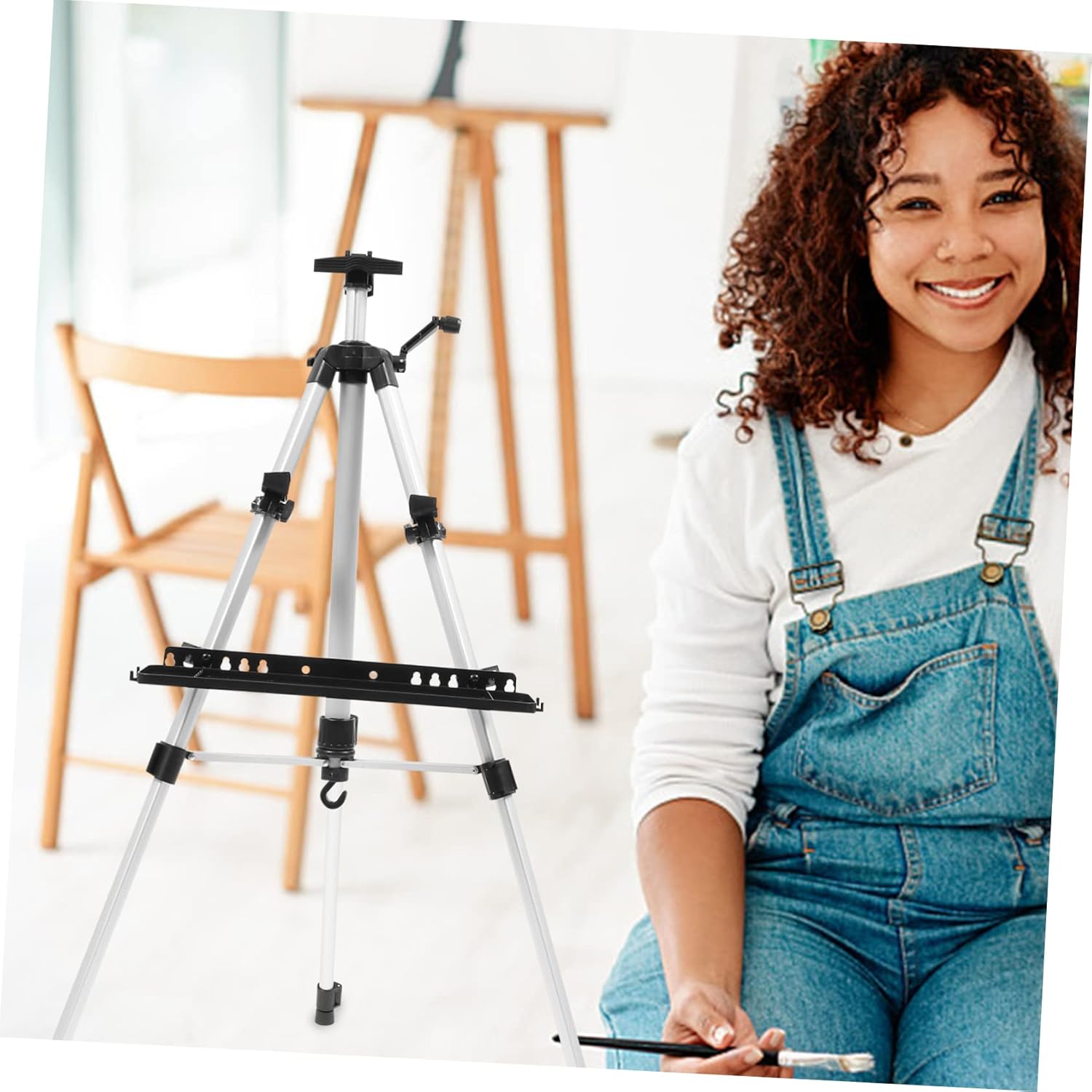 DOITOOL Foldable Adjustable Easel Stand With Tray for Artists