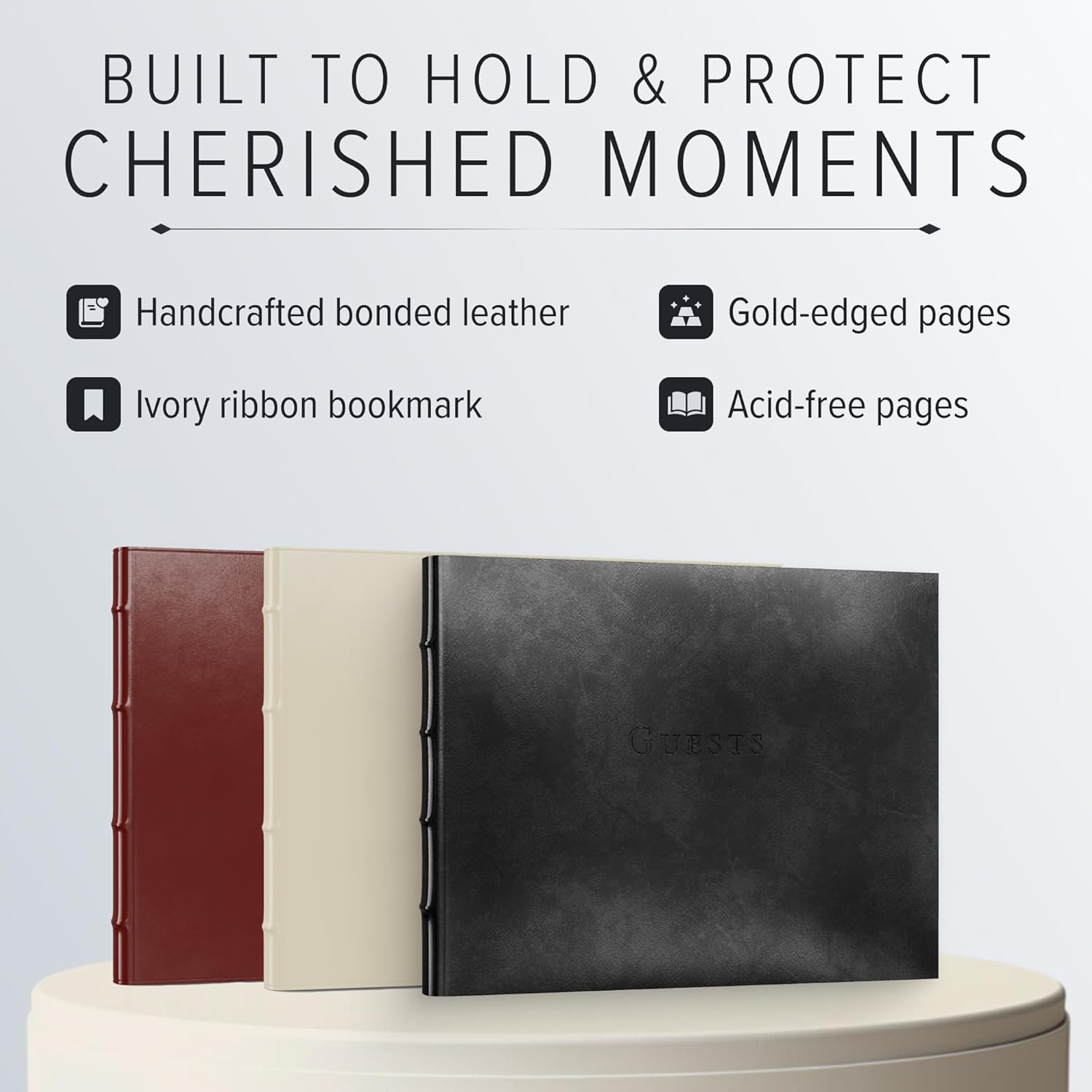 Gallery Leather Guest Book Wedding Party Special Events
