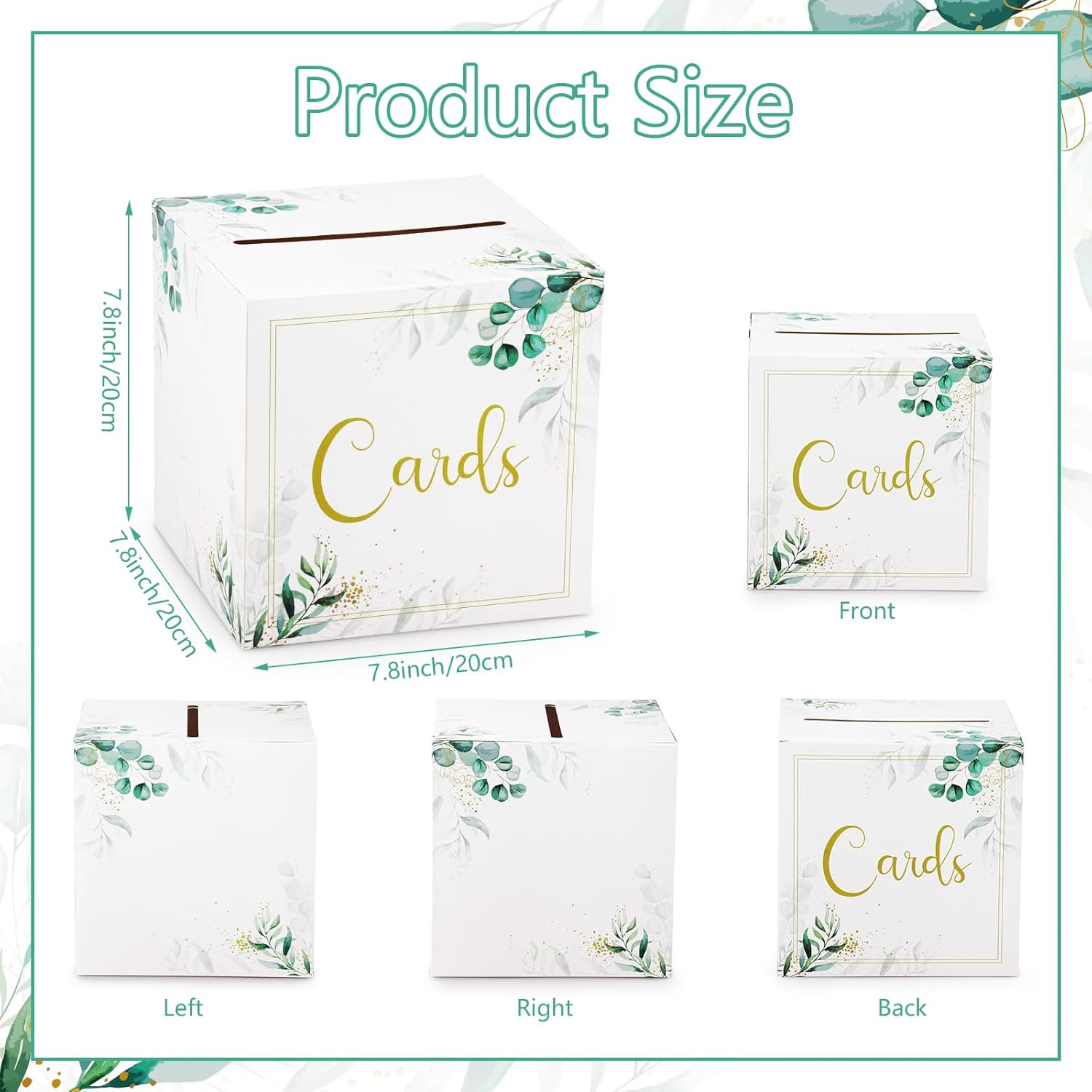 Wedding Card Box for Reception and Party Favors