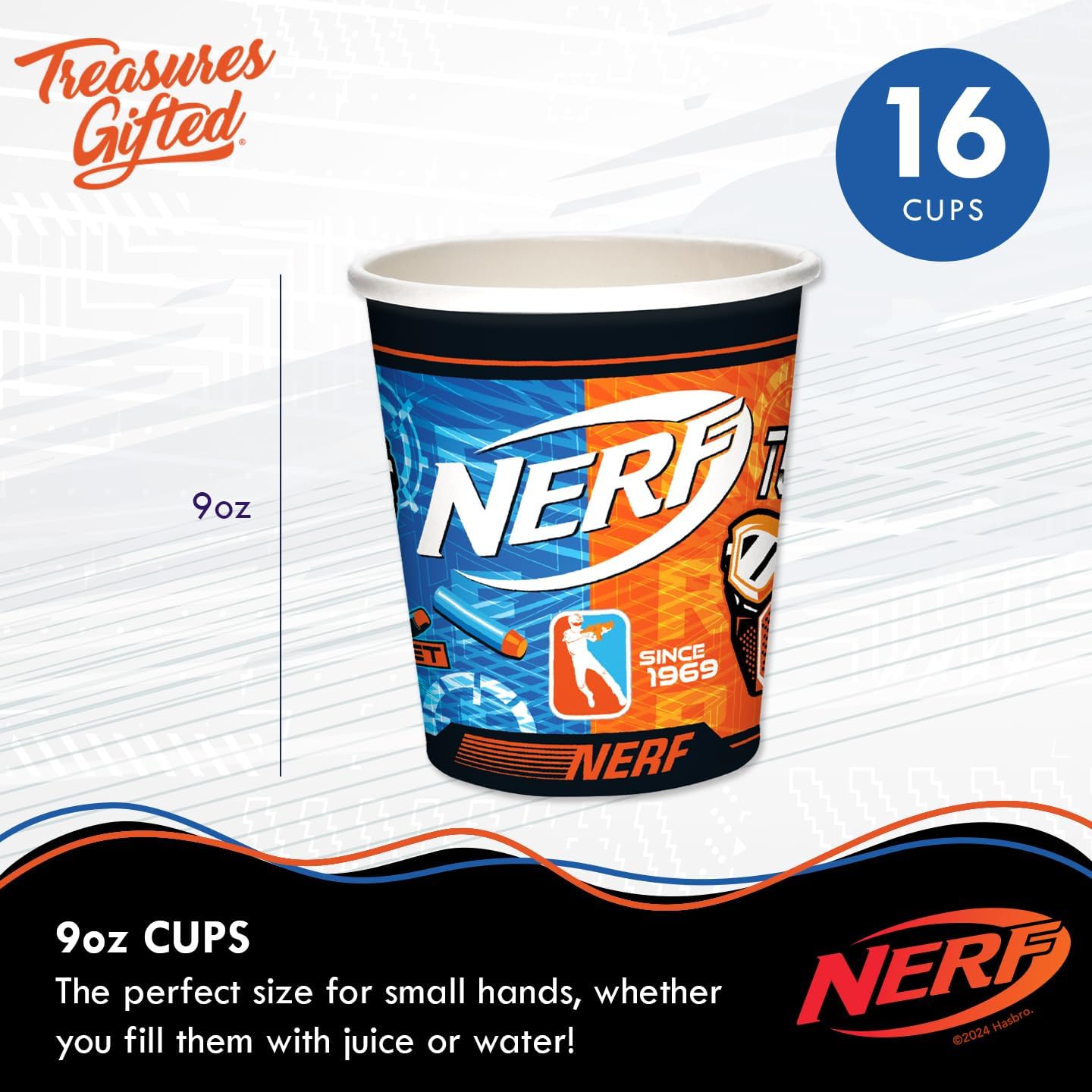 Treasures Gifted Nerf Party Supplies for 16 Guests