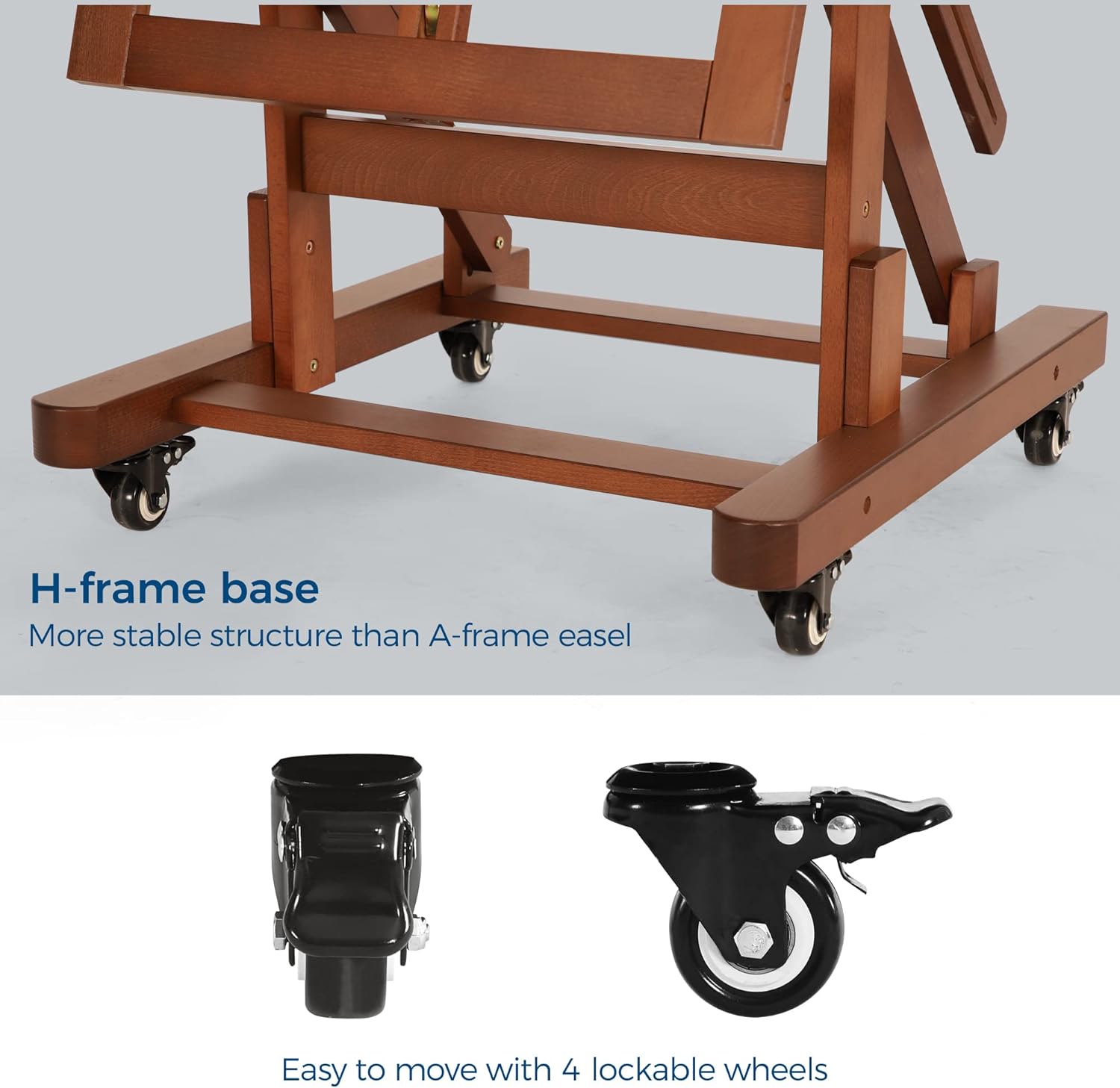 VISWIN Extra Large Heavy Duty H Frame Easel for Painting and Art