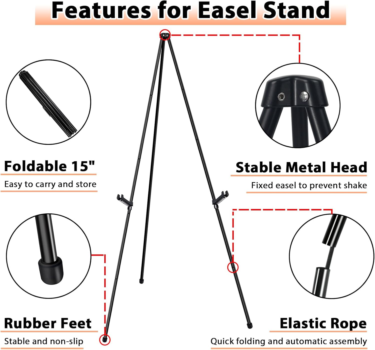 OUTNEE Instant Display Easel Stand 6 Pack