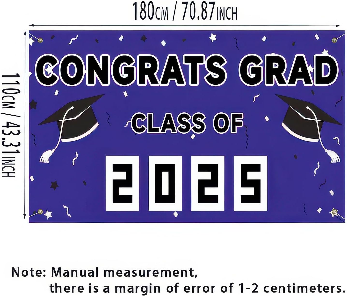 Graduation Banner Outdoor Decor 71x43 Inches