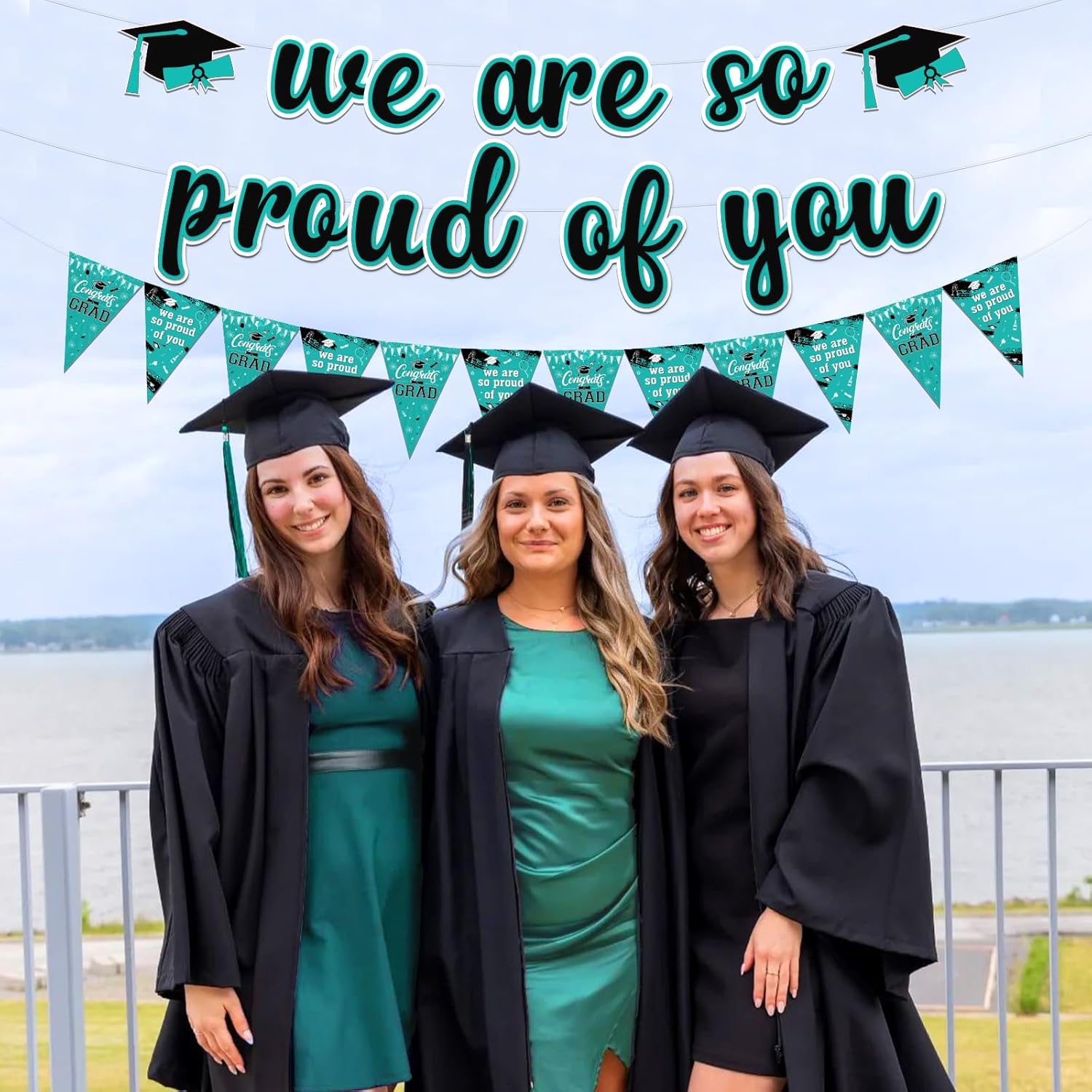 We Are So Proud of You Graduation Banner Decorations 2025