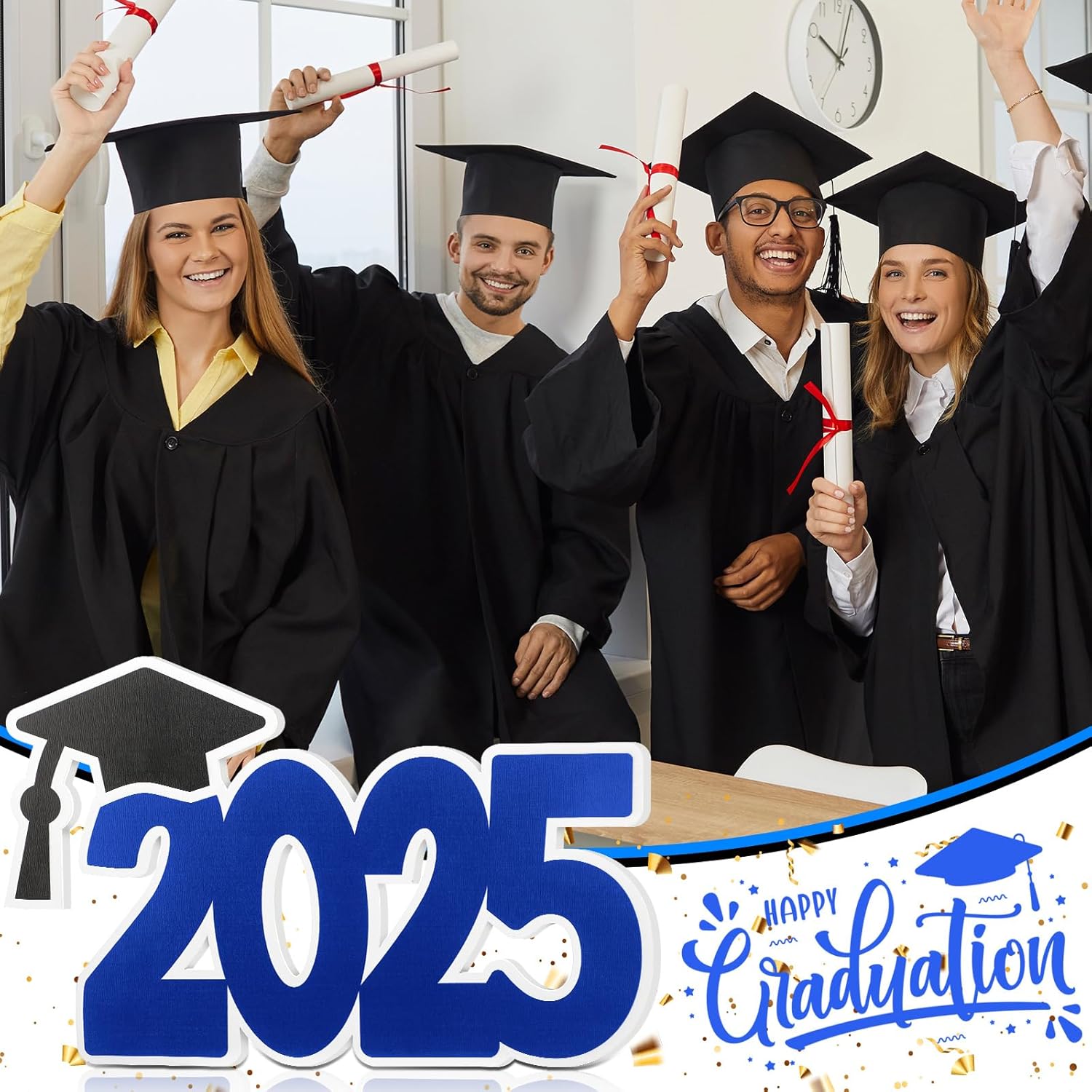 2025 Graduation Guest Book Sign Wood Board Party Decor