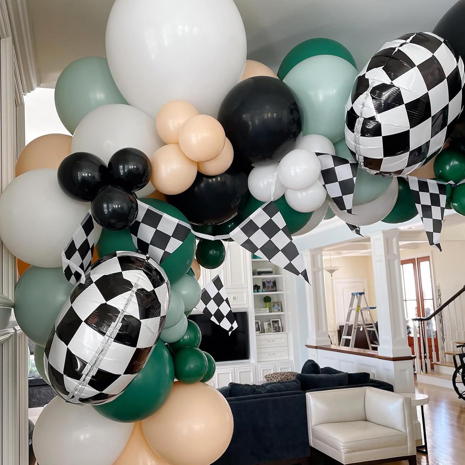 Racing Car Balloon Halloween Decor Set