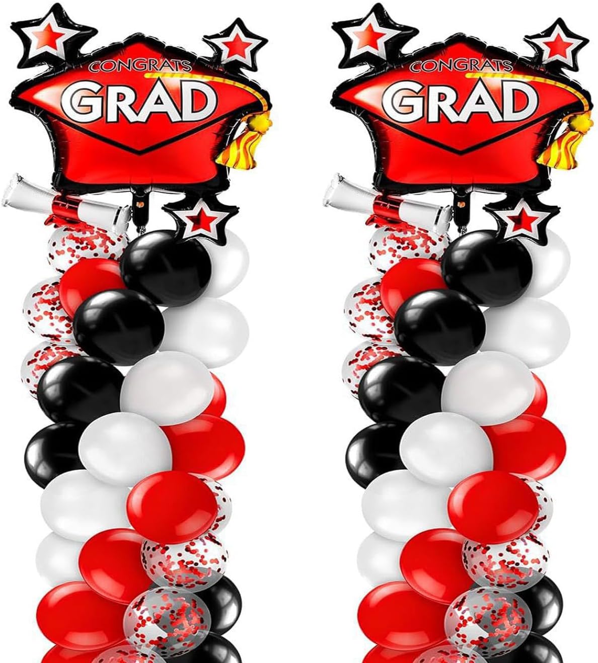 Soochat Graduation Cap Balloons 2Pcs Red