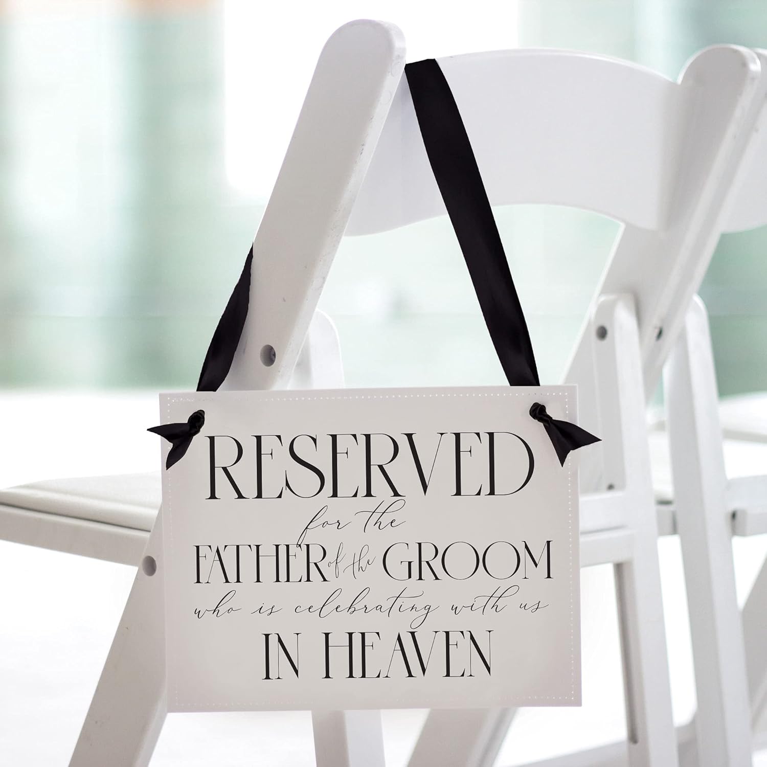 Wedding Memorial Sign for Grooms Dad