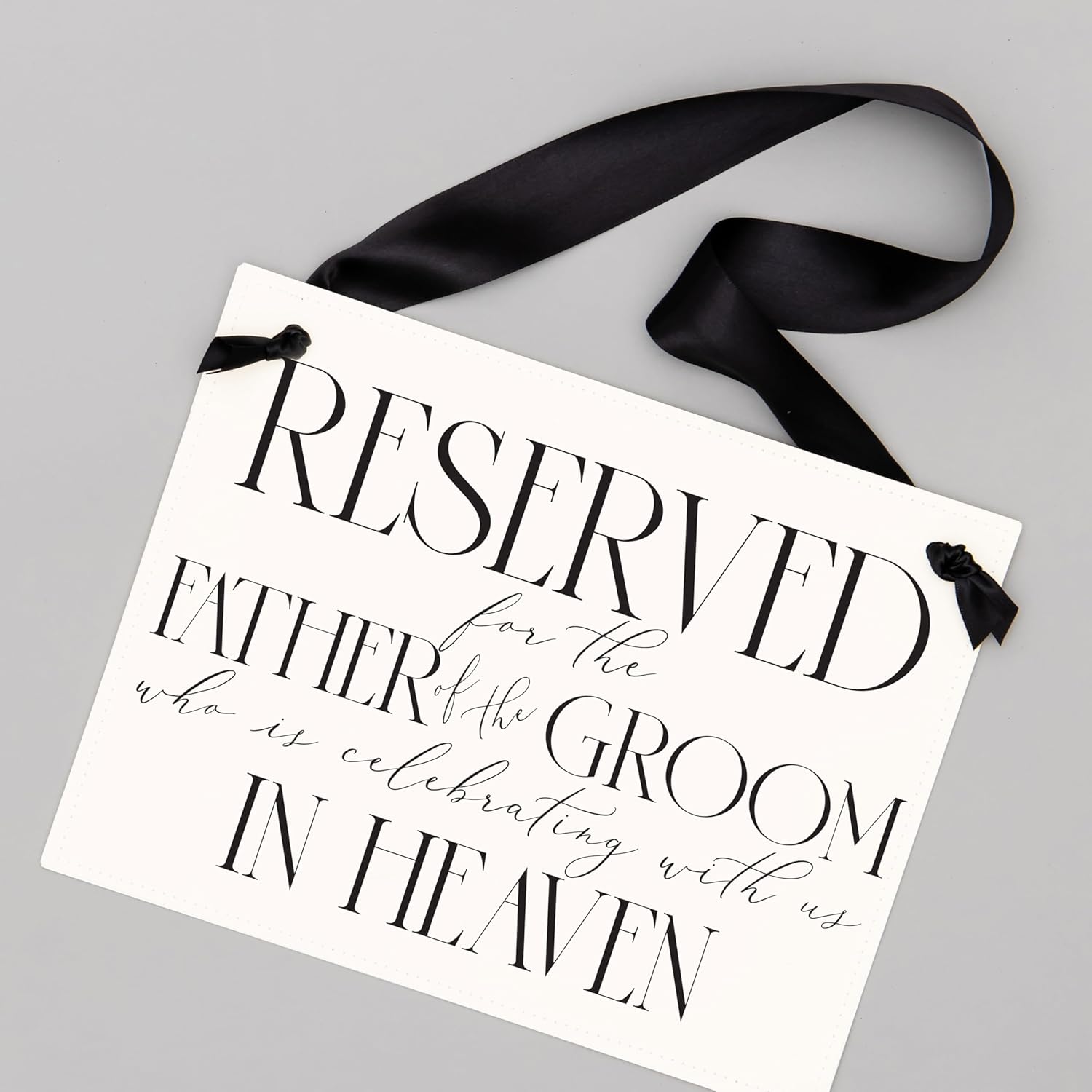 Wedding Memorial Sign for Grooms Dad