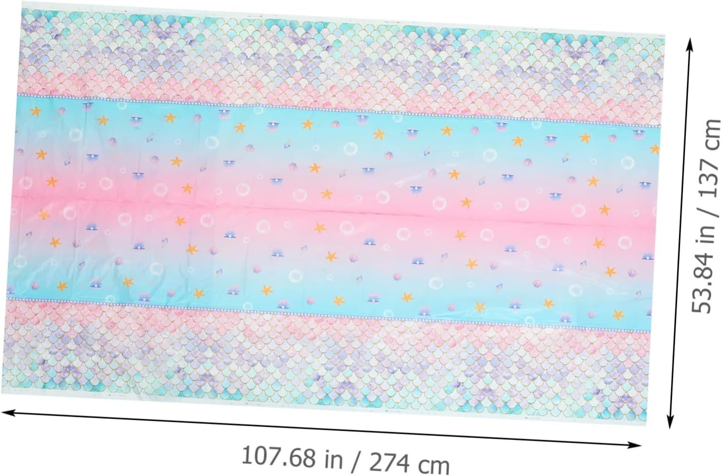 STOBAZA Mermaid Tablecloth for Birthday Parties