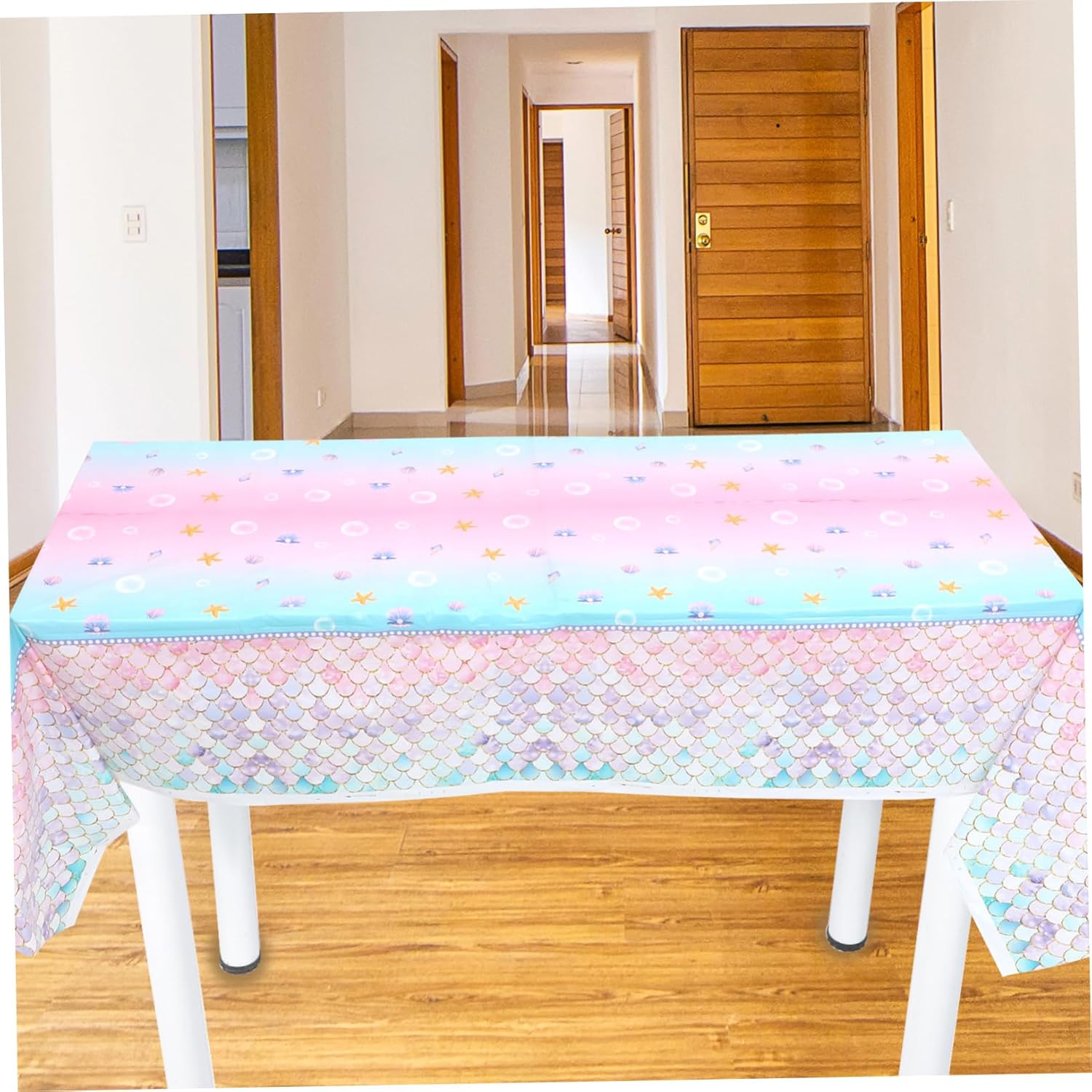 STOBAZA Mermaid Tablecloth for Birthday Parties