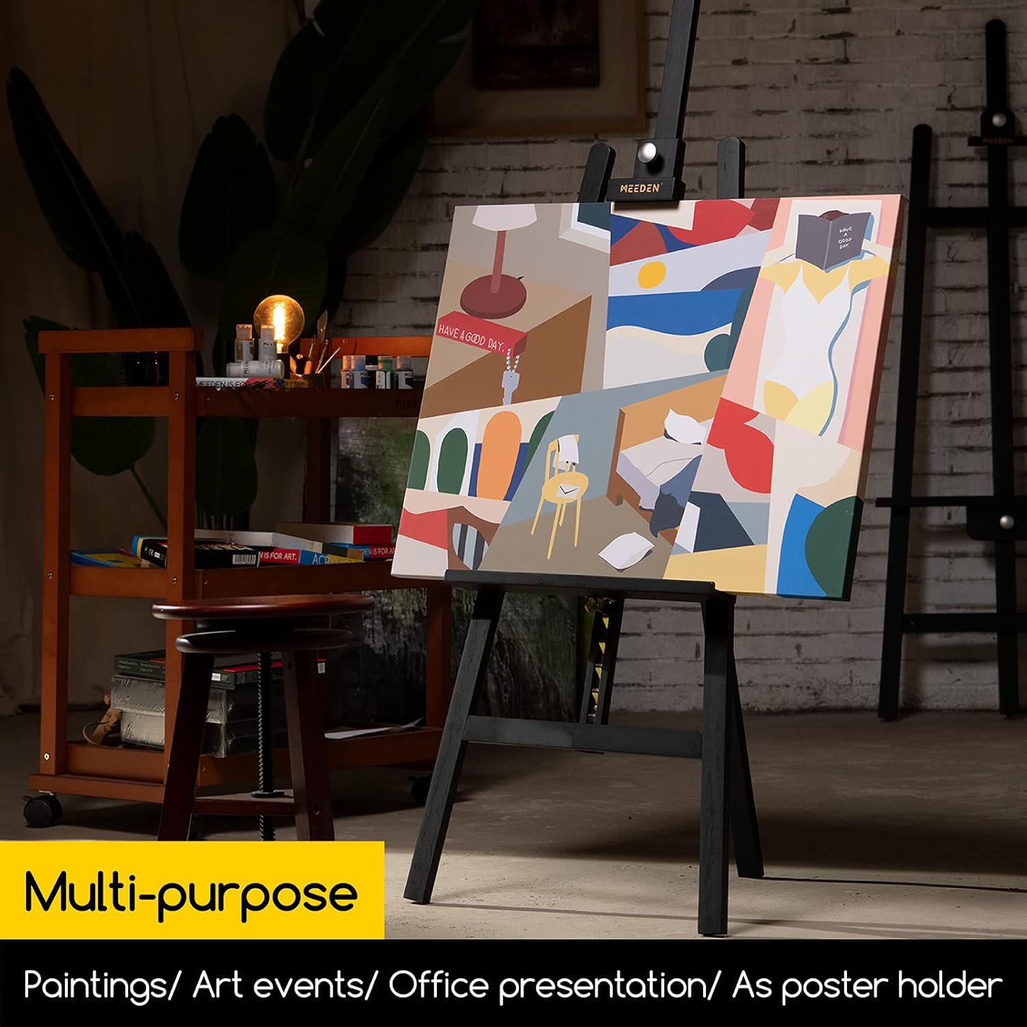 MEEDEN Heavy Duty Art Easel Black