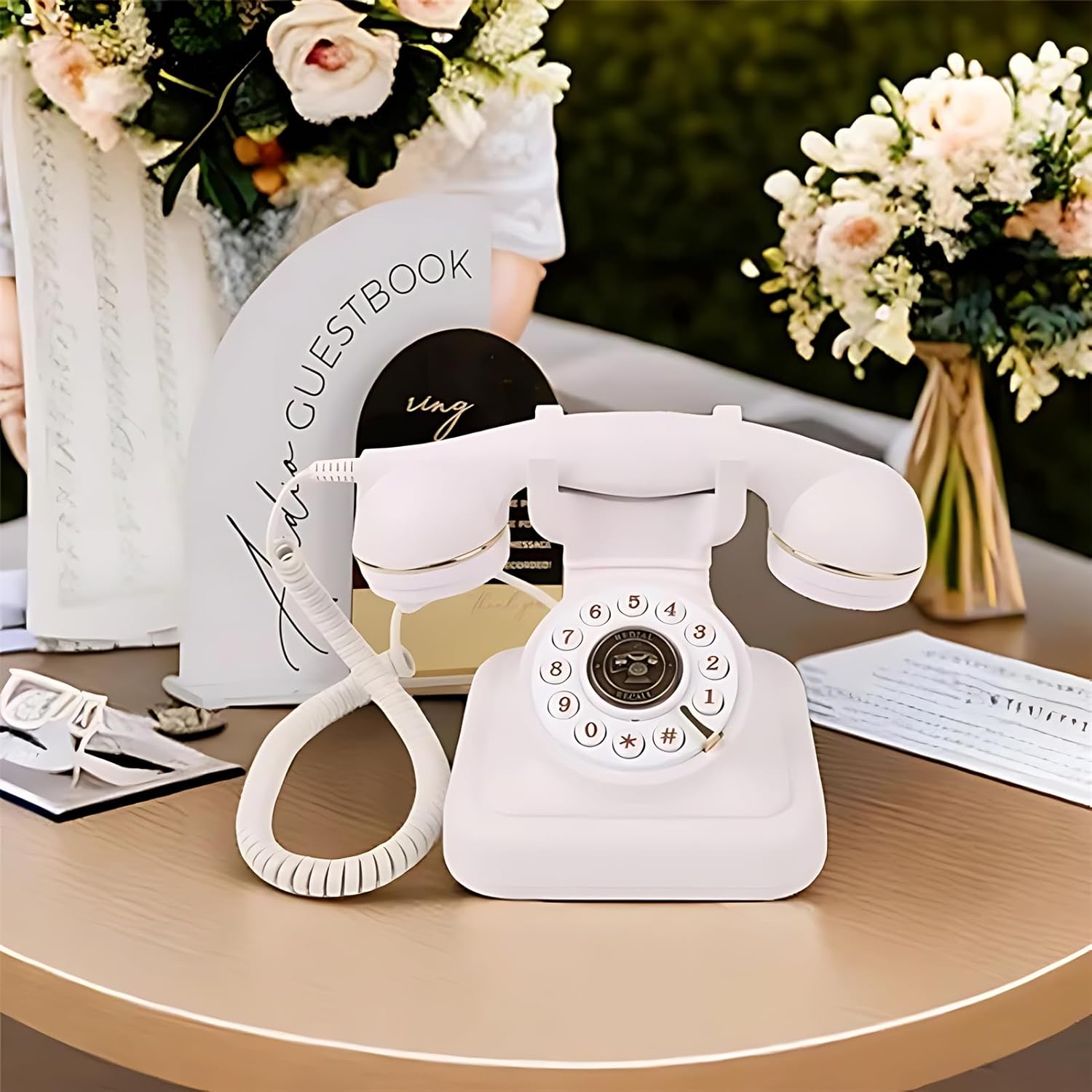 Retro Voicemail Recorder Guestbook for Weddings